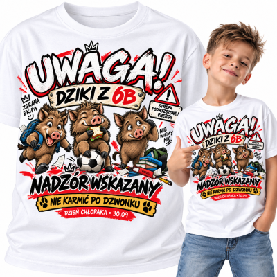 KOSZULKA DZIECIĘCA DZIEŃ CHŁOPAKA DZIKI NIE KARMIĆ